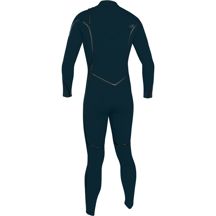 2022 O'Neill Mens Pyscho One 4/3mm Chest Zip Wetsuit 5421 - Navy